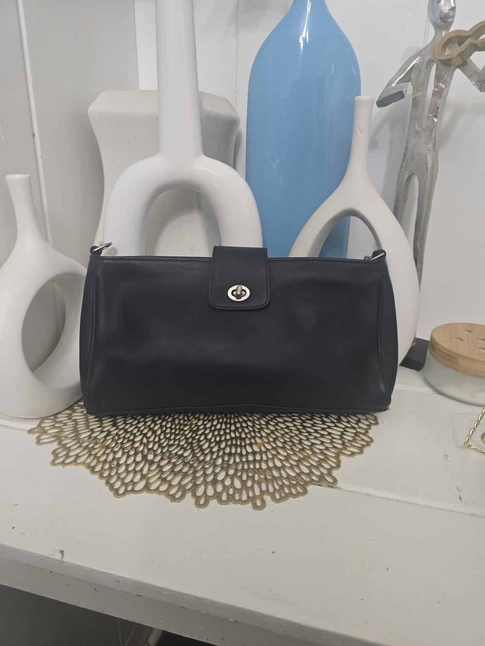 NWT Coach Penelope Turn-Lock Bag 9818 NAVY